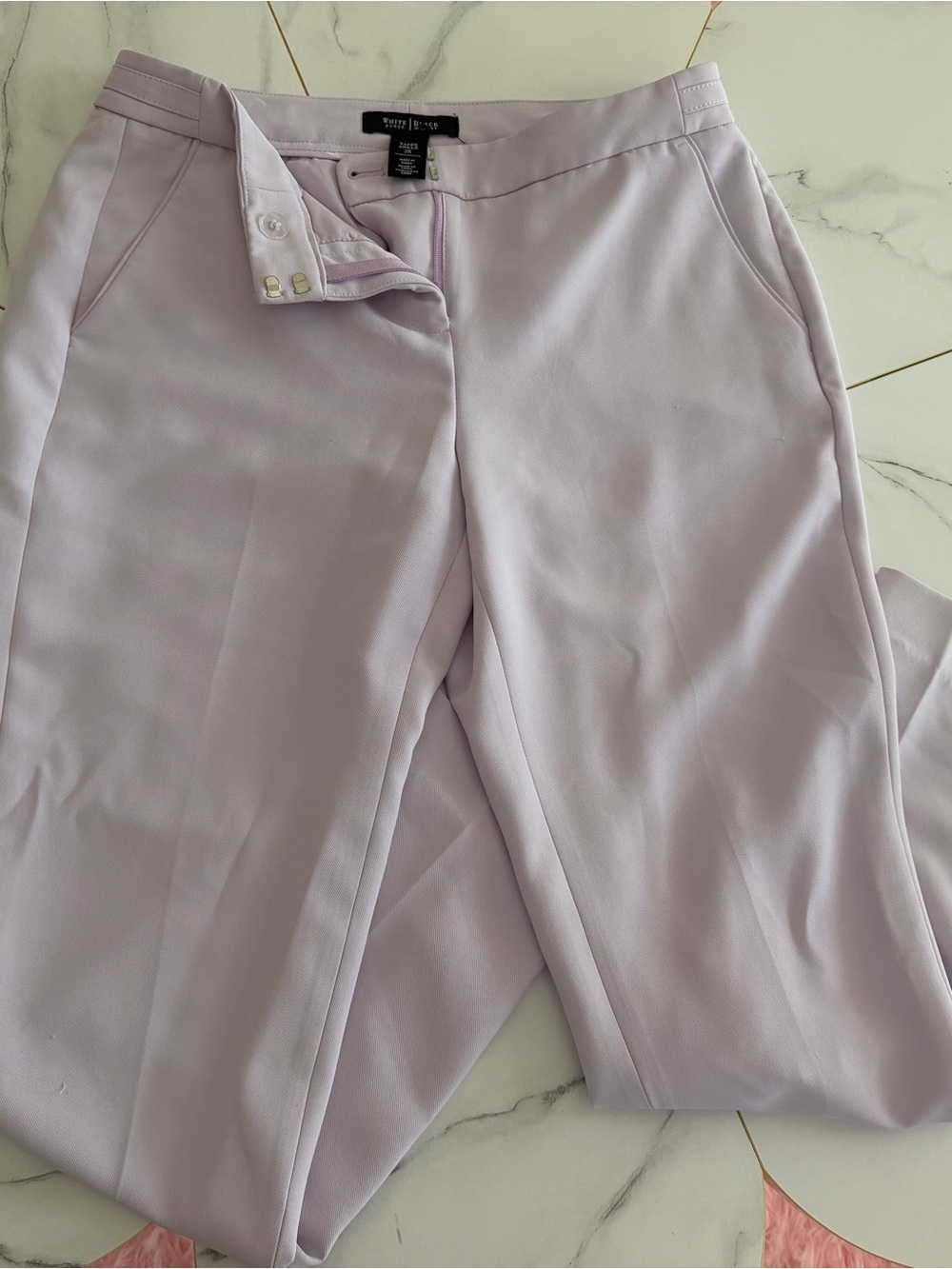 White House Black Market Lilac Tapered Ankle Pants